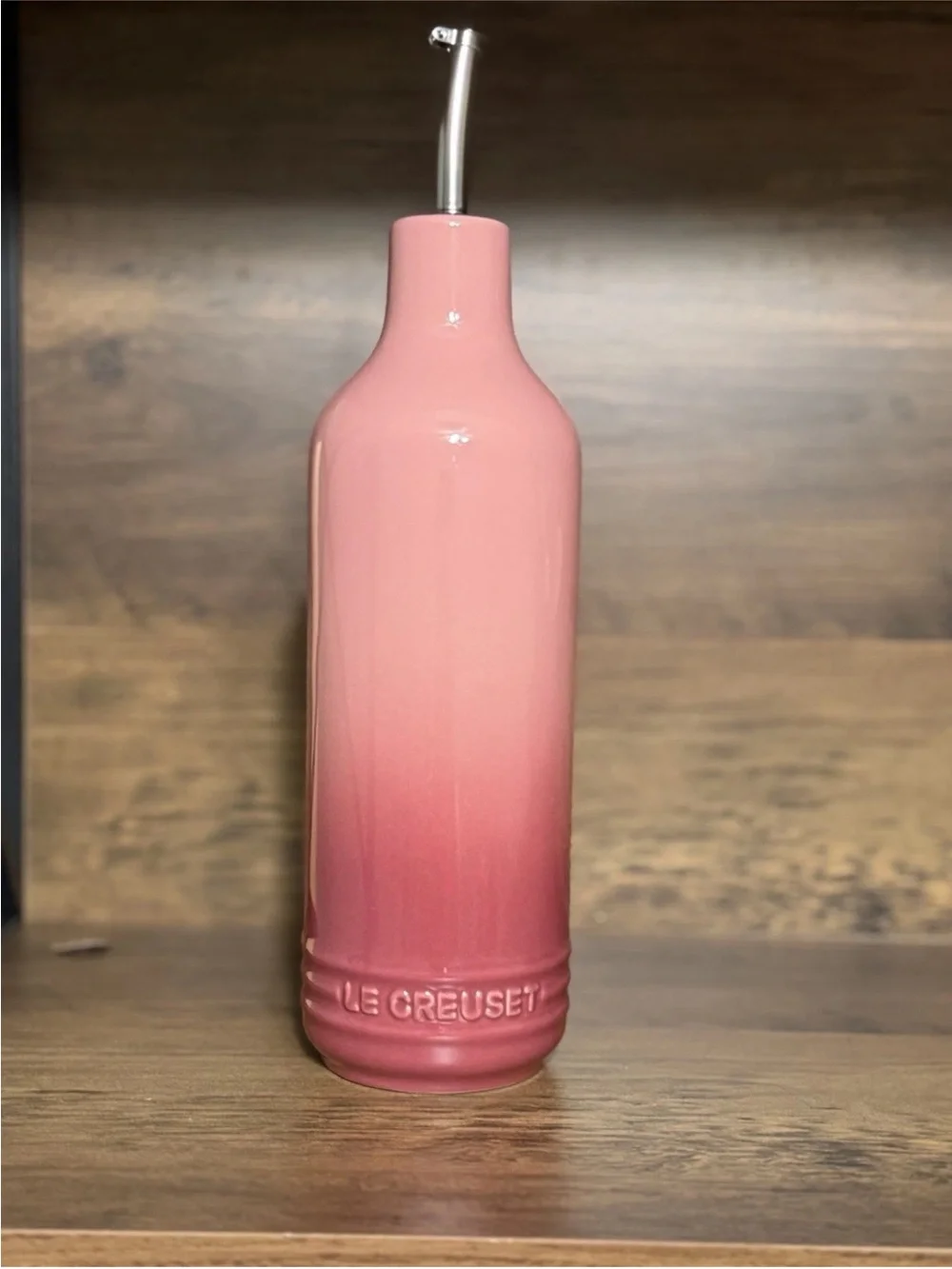 Le Creuset Stoneware Signature Oil Cruet 600ml- Rose Quartz New